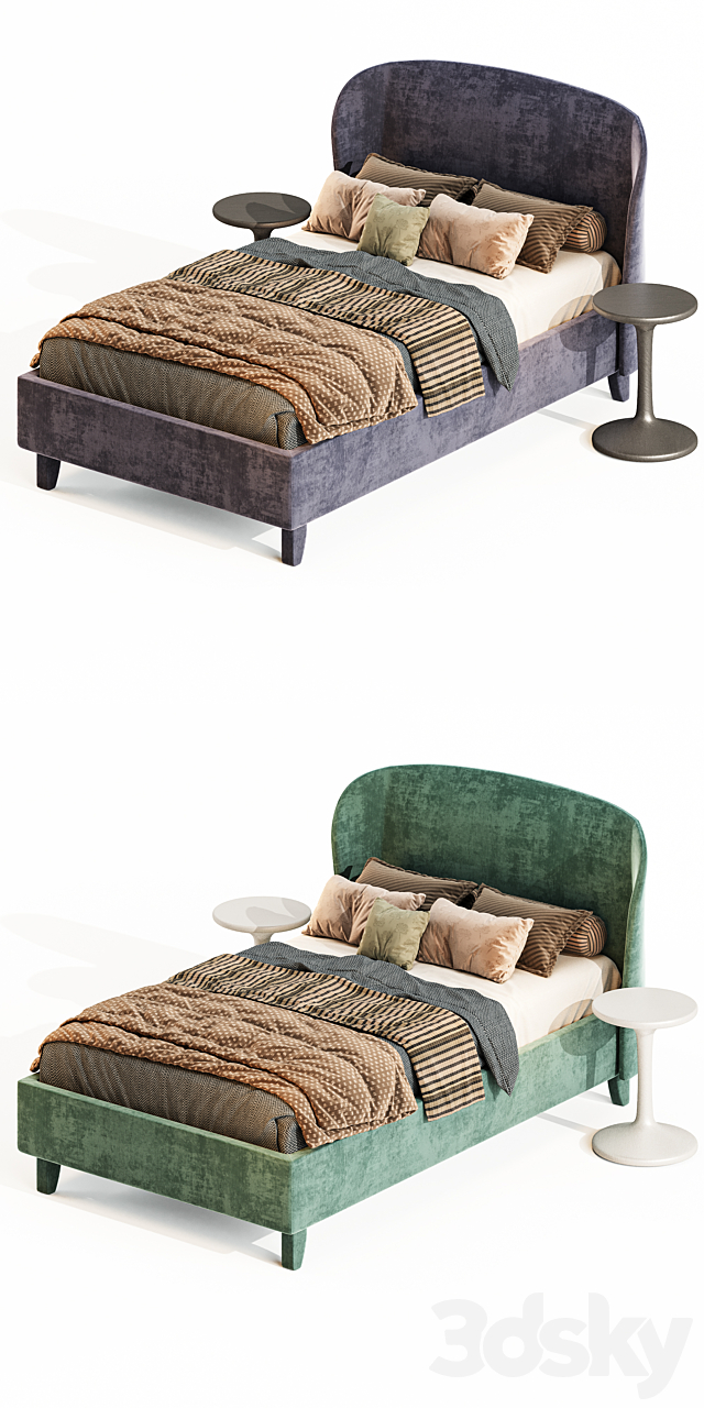 SINGLE BED_ CARNABY 3DS Max Model - thumbnail 3