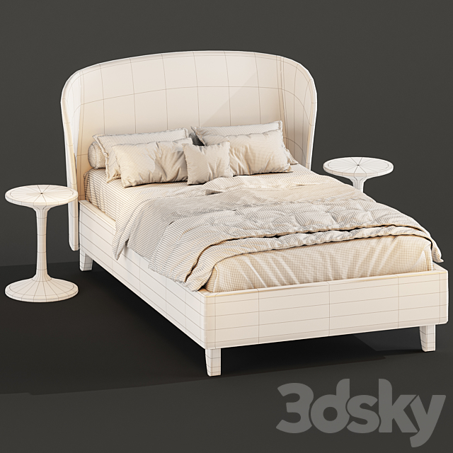 SINGLE BED_ CARNABY 3DS Max Model - thumbnail 5