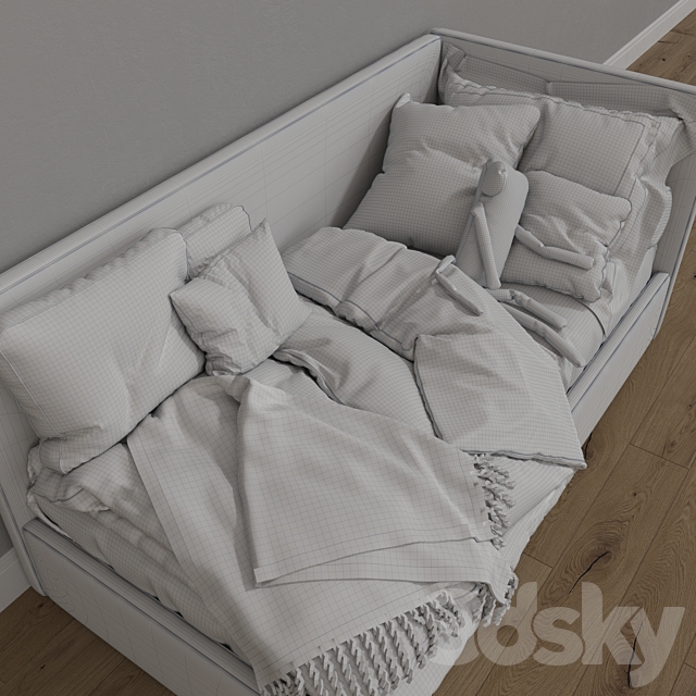 Single Beds 02 Girls and Boy 3DSMax File - thumbnail 5