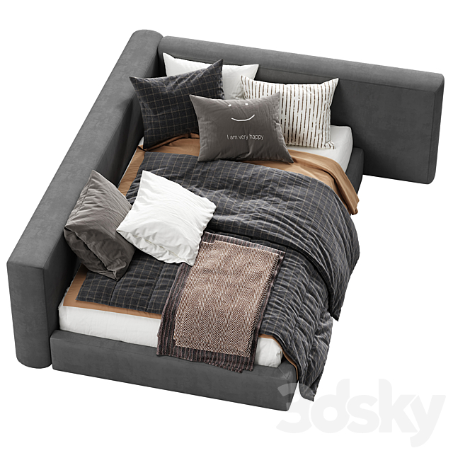 Sofa bed BOCA MINI BED 419 3ds Max - thumbnail 2