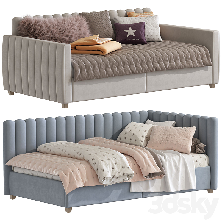 Sofa bed Brittany 278 3DS Max Model - thumbnail 1