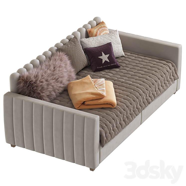 Sofa bed Brittany 278 3DS Max Model - thumbnail 2