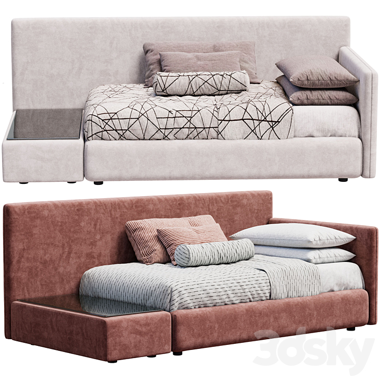 Sofa Bed Caprice By Sofa Club 3DS Max Model - thumbnail 3