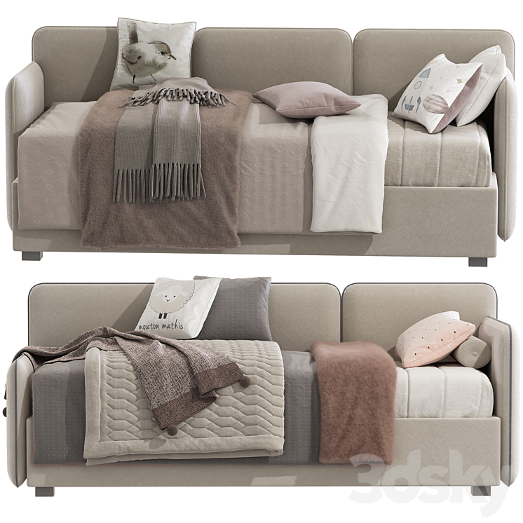 Sofa bed LEVEL 315 3DS Max Model - thumbnail 2