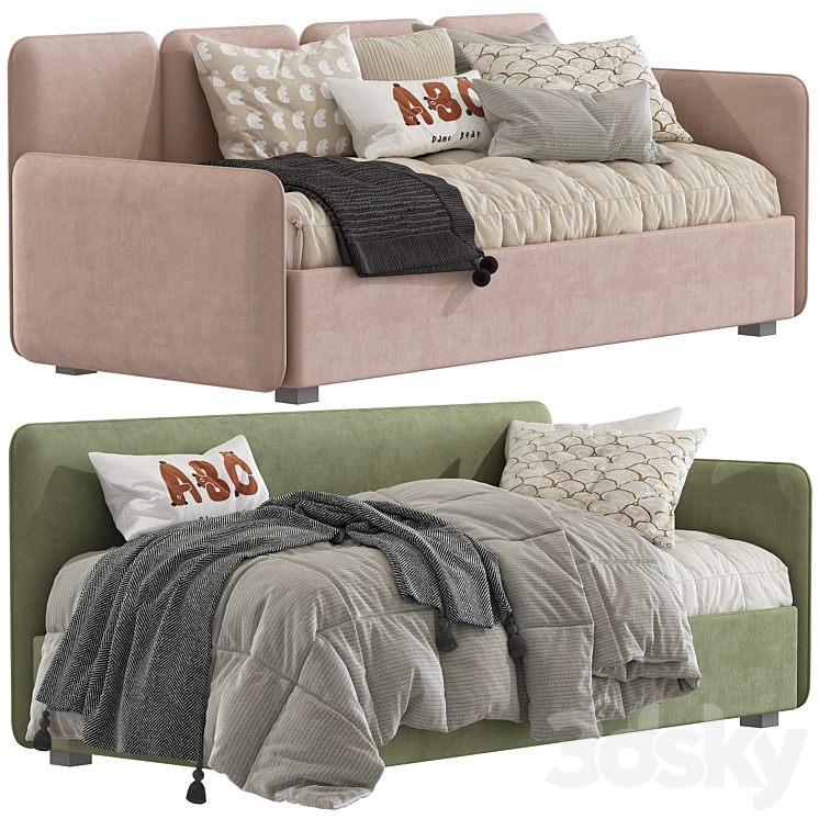 Sofa bed LEVEL 379 3DS Max Model - thumbnail 1