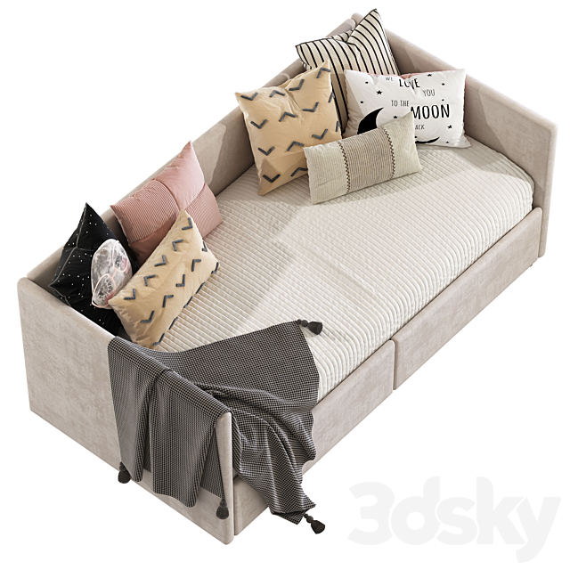 Sofa bed Queer Eye Charis 249 3DSMax File - thumbnail 4