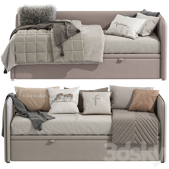 Sofa bed Simple 289 3DS Max Model - thumbnail 2