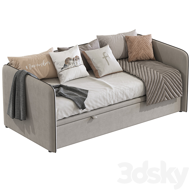 Sofa bed Simple 289 3DS Max Model - thumbnail 3