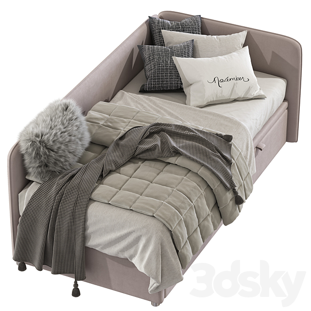 Sofa bed Simple 289 3DS Max Model - thumbnail 4