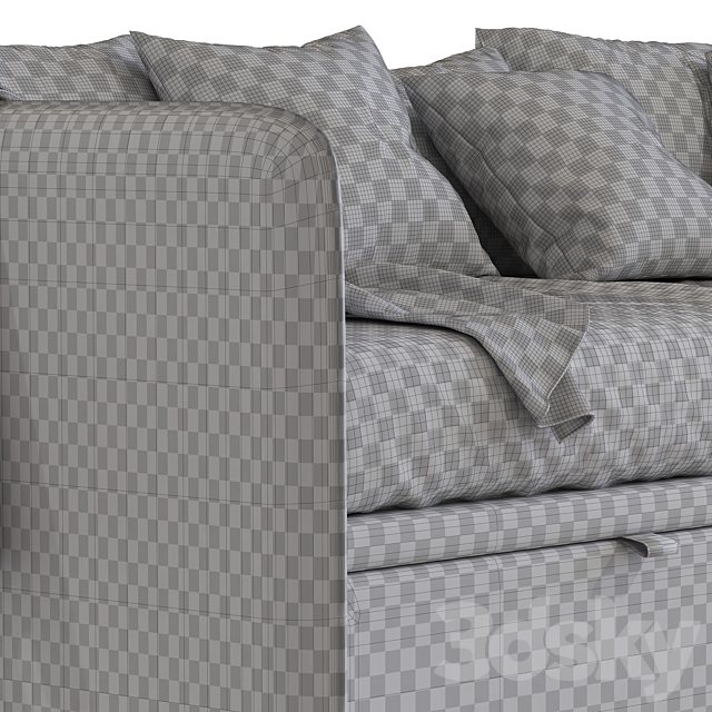 Sofa bed Simple 289 3DS Max Model - thumbnail 5