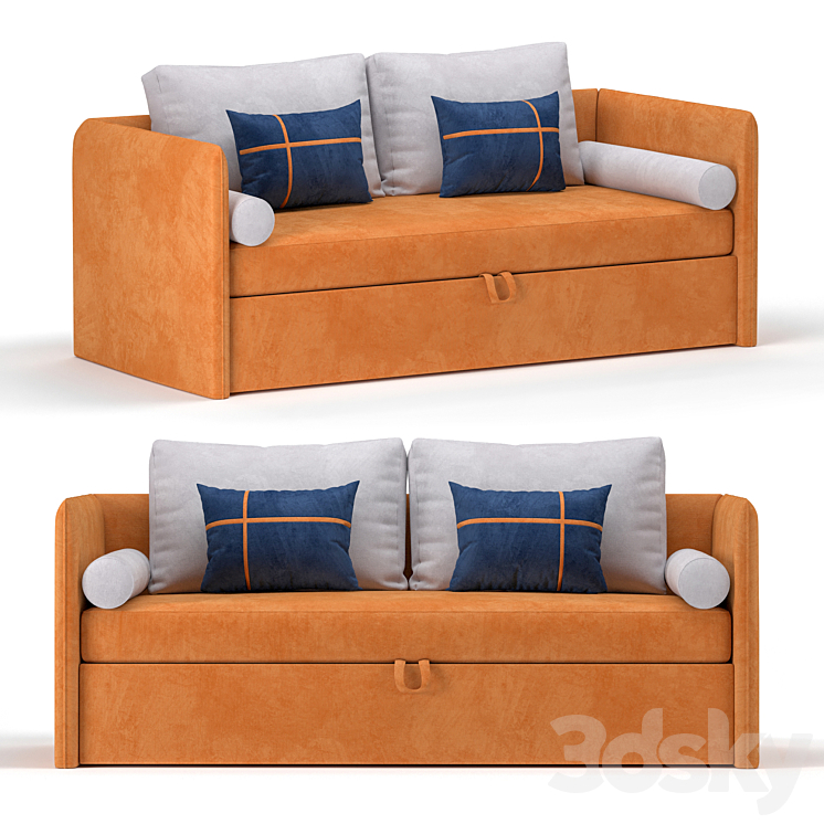 Sofa Cranberry Junior 3DS Max - thumbnail 1