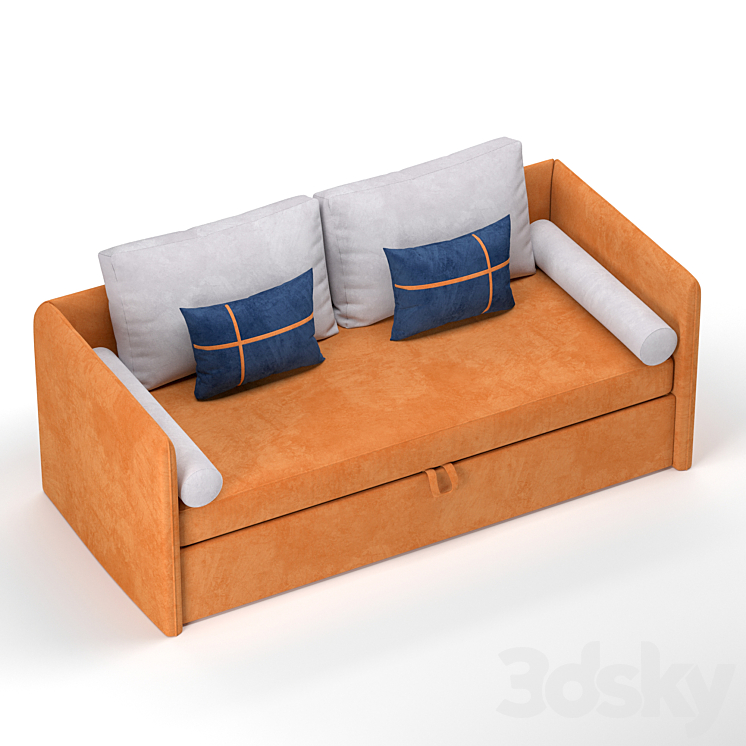 Sofa Cranberry Junior 3DS Max - thumbnail 2