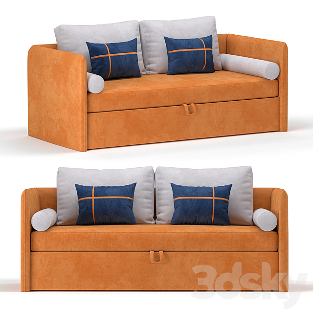 Sofa Cranberry Junior 3DSMax File - thumbnail 1