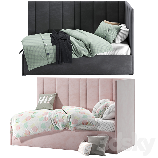 Soft bed ottoman Sophie 3DSMax File - thumbnail 5