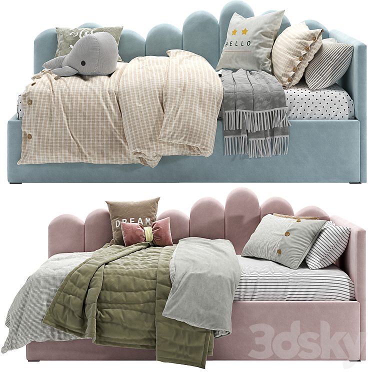 Soft Ladder Children Bed 3DS Max Model - thumbnail 2