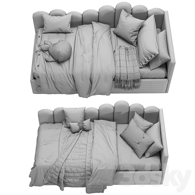 Soft Ladder Children Bed 3DSMax File - thumbnail 6