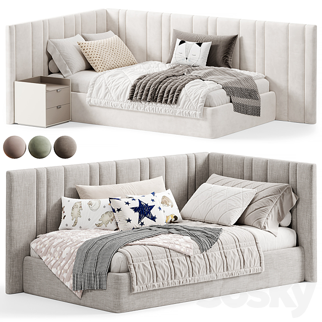 Sonata Kids Bed By divan24 3ds Max - thumbnail 1