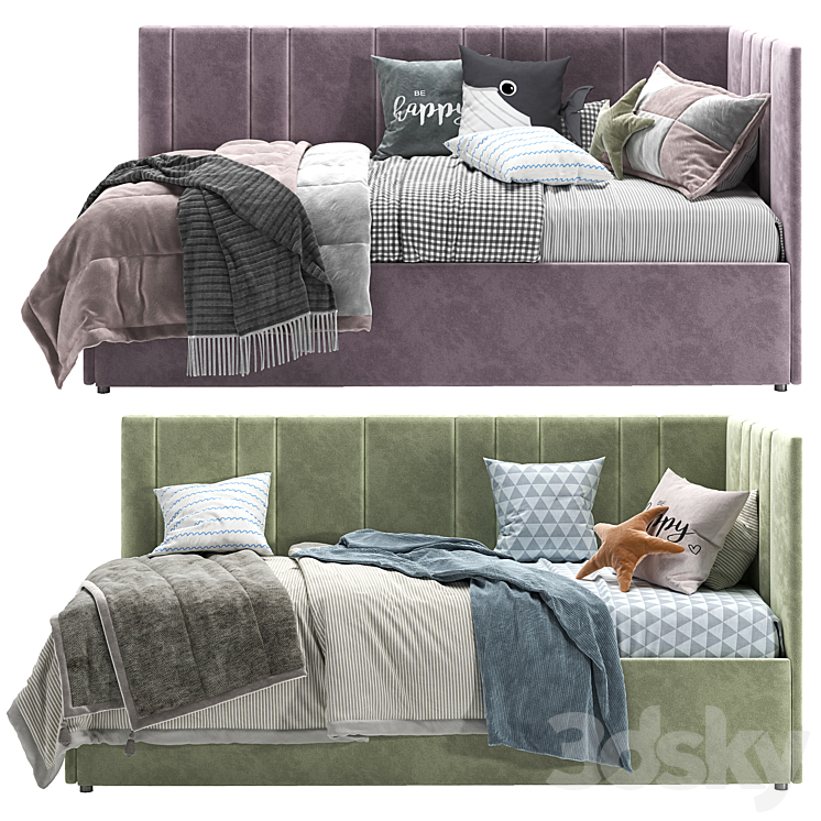 Sophie Corner Bed 3DS Max Model - thumbnail 2