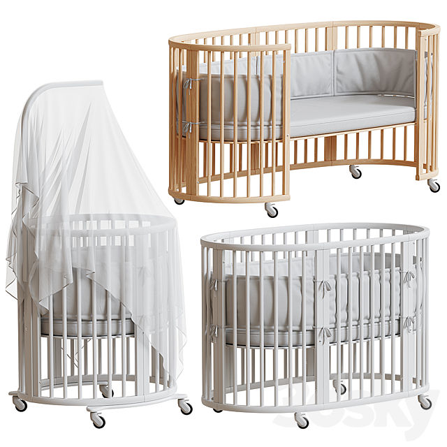 Stokke children’s bed 3ds Max - thumbnail 1