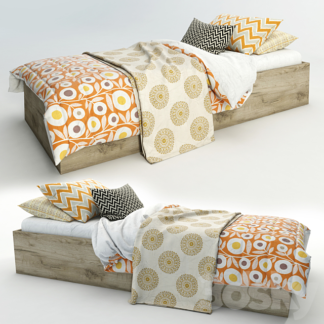 teen bed 3DSMax File - thumbnail 1