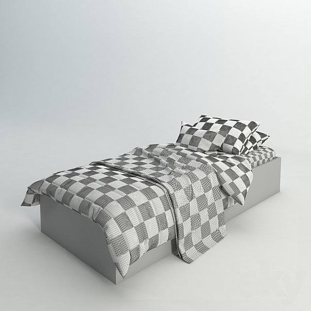 teen bed 3DSMax File - thumbnail 3