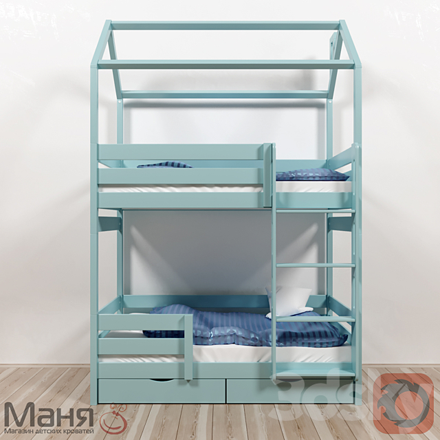 The cot is two-tiered 3DSMax File - thumbnail 2