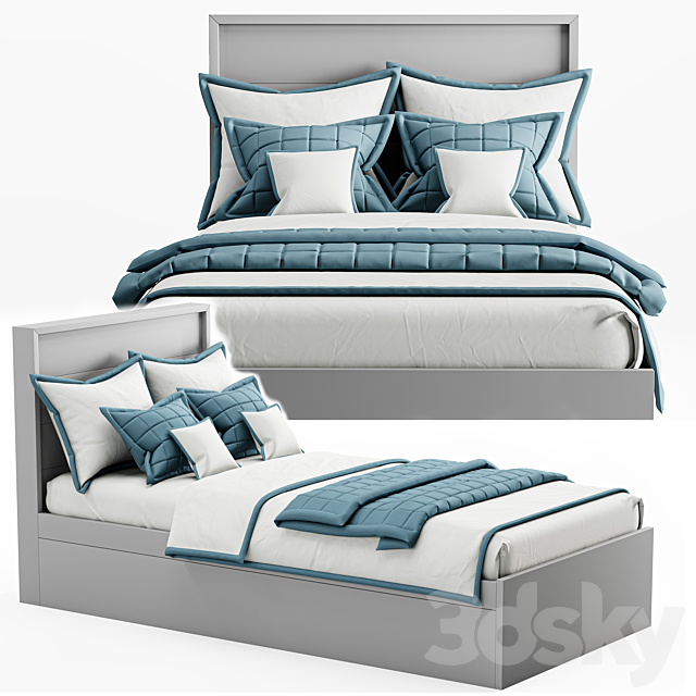 The king bed 02 3DSMax File - thumbnail 1