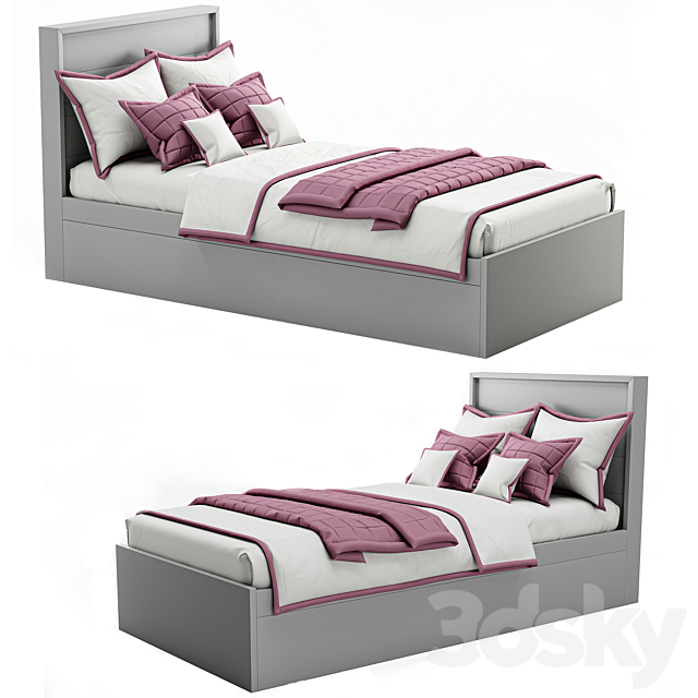 The king bed 02 3DSMax File - thumbnail 2