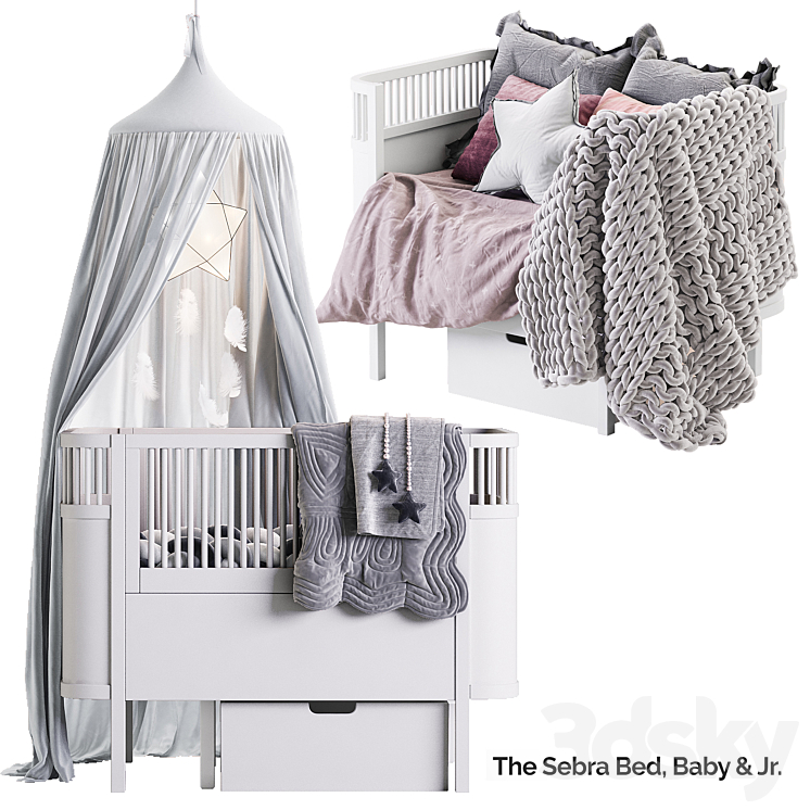 The sebra bed 3DS Max - thumbnail 1