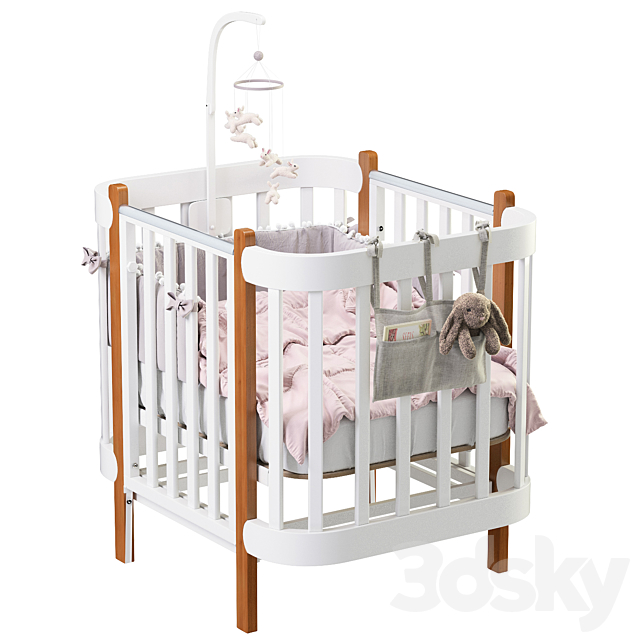 Transforming bed MOMMY LUX happy baby 3DSMax File - thumbnail 4