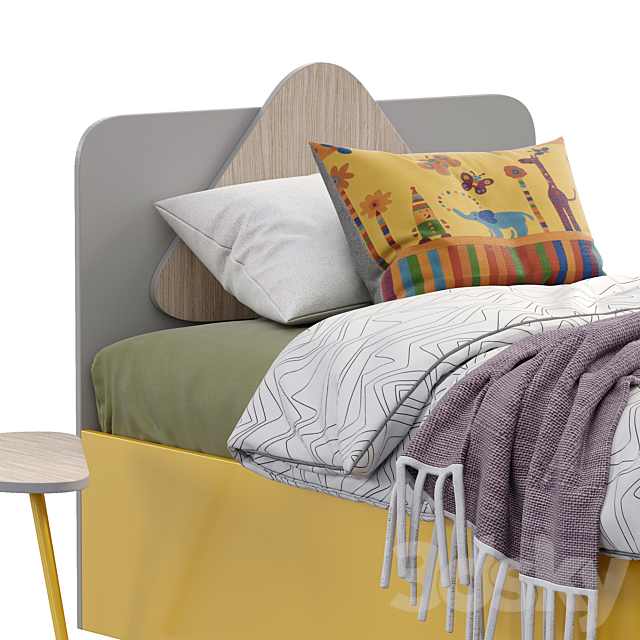 TRIO SINGLE BED 2 by Nidi 3DSMax File - thumbnail 2