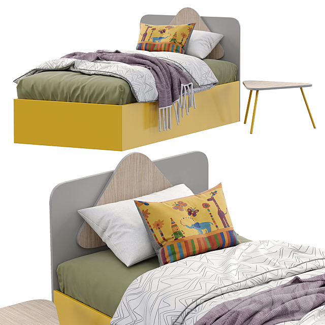 TRIO SINGLE BED 2 by Nidi 3DSMax File - thumbnail 3