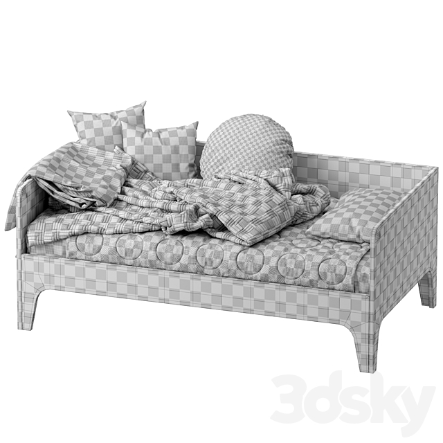 West Elm Oeuf Perch Toddler Bed 3DSMax File - thumbnail 3