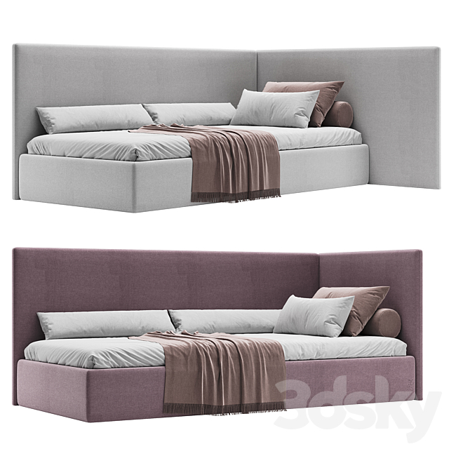 Woodnotes Corner Bed 3ds Max - thumbnail 1