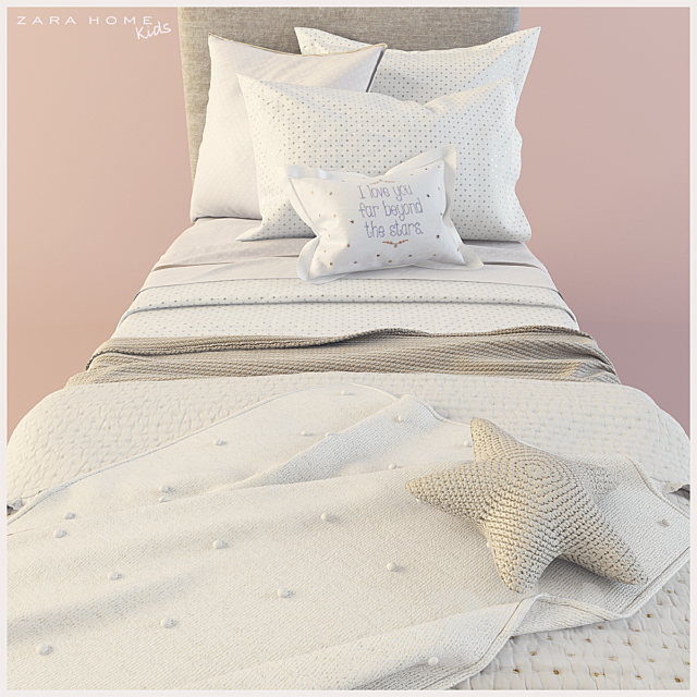 ZARA HOME Kids Bedlinen 3DS Max Model - thumbnail 2