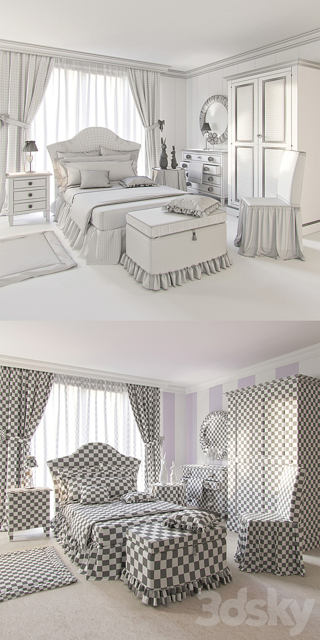 A set of furniture in a nursery Leonard Dolfi 3DSMax File - thumbnail 3