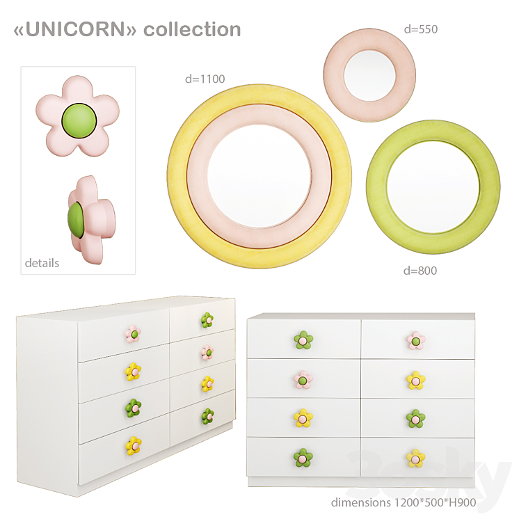 Arbuzov Studio Unicorn Furniture 3DS Max - thumbnail 2