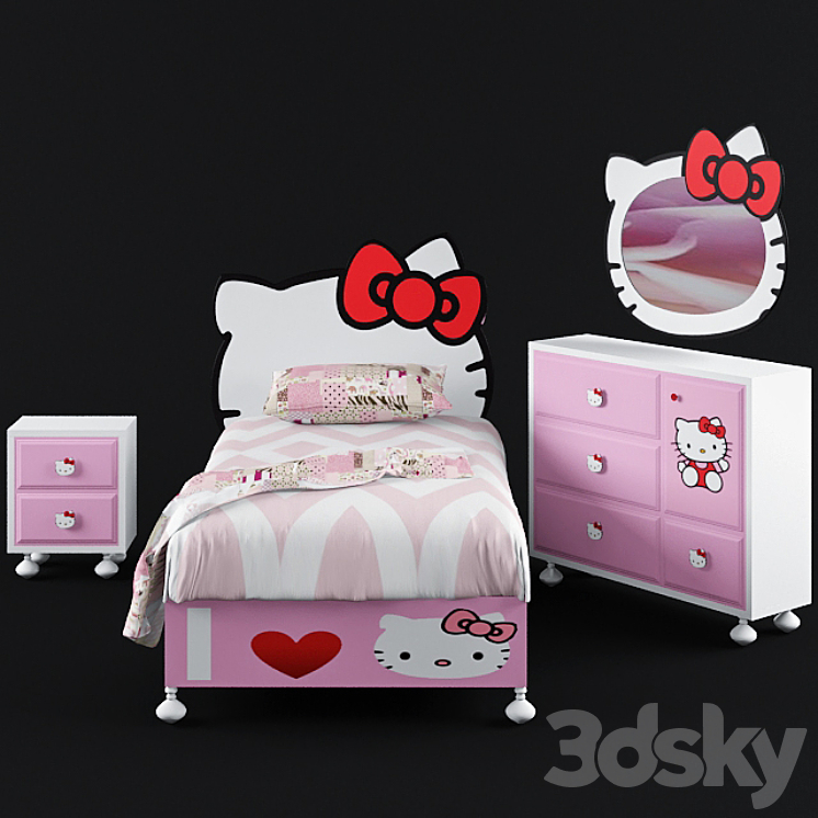 bedroom 3DS Max - thumbnail 2