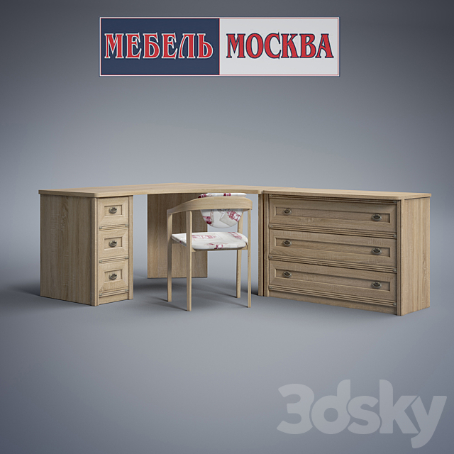 Bedroom sets “Atlantis Sonoma” 3DSMax File - thumbnail 2