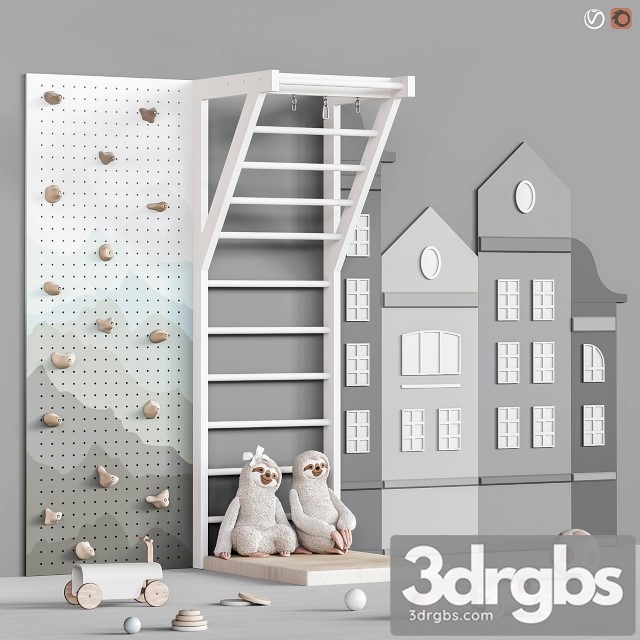 Child Room Set 86 3dsmax Download - thumbnail 1