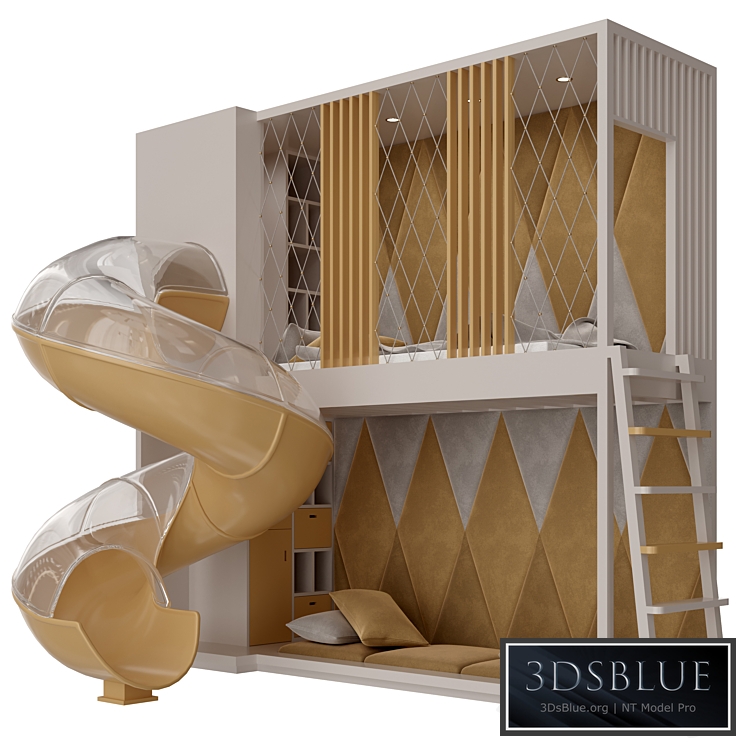 Children Furniture Set 05 3DS Max - thumbnail 3