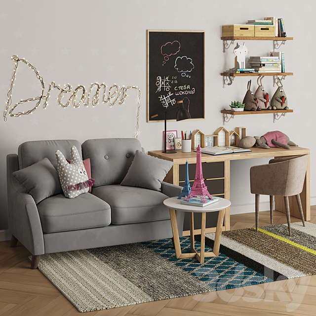 children room set 4 3DSMax File - thumbnail 1