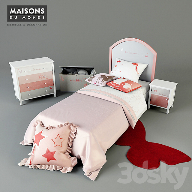 Children room STELLA Maisons Du Monde 3DSMax File - thumbnail 1