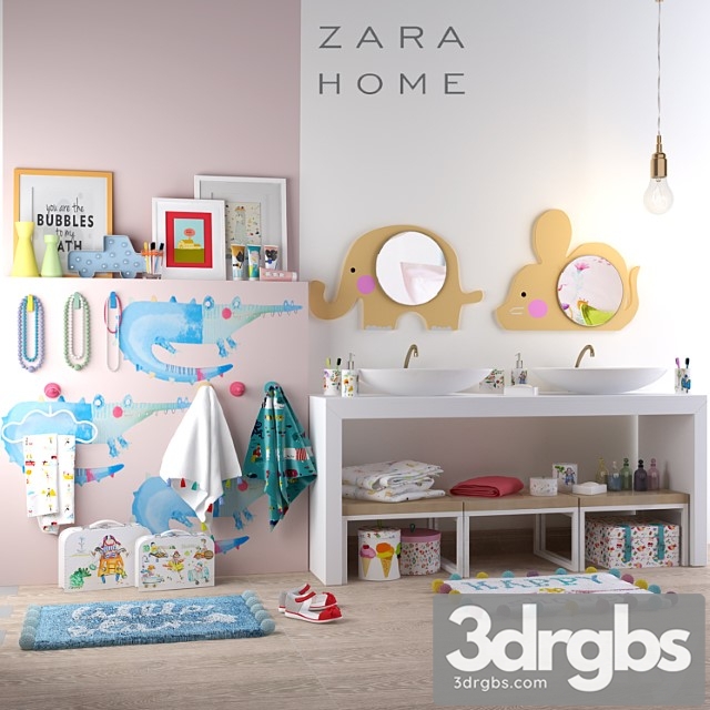 Childrens Bath Set Zara Hom 3dsmax Download - thumbnail 1