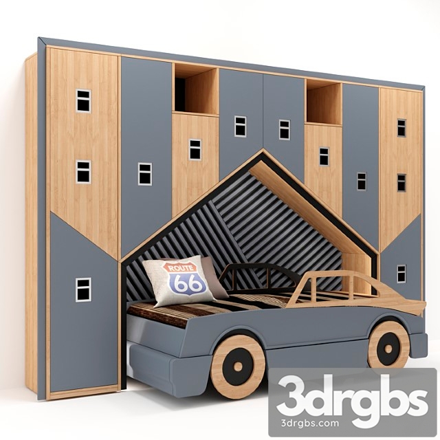 Childrens Bed 3dsmax Download - thumbnail 1