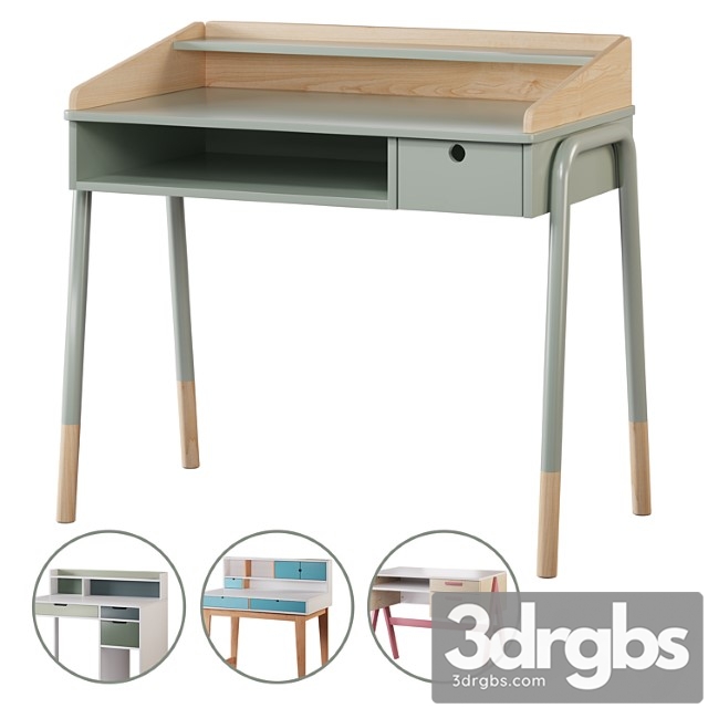 Childrens Desk Set01 1 3dsmax Download - thumbnail 1