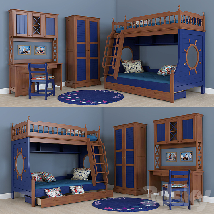 children's furniture 3DS Max - thumbnail 1