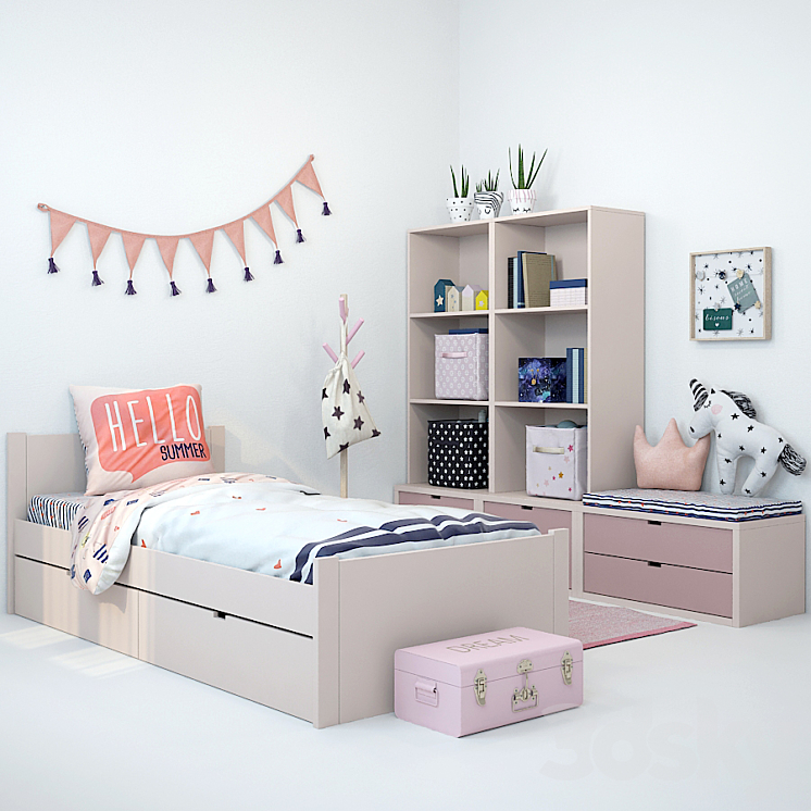 Children's furniture and accessories 11 3DS Max - thumbnail 1