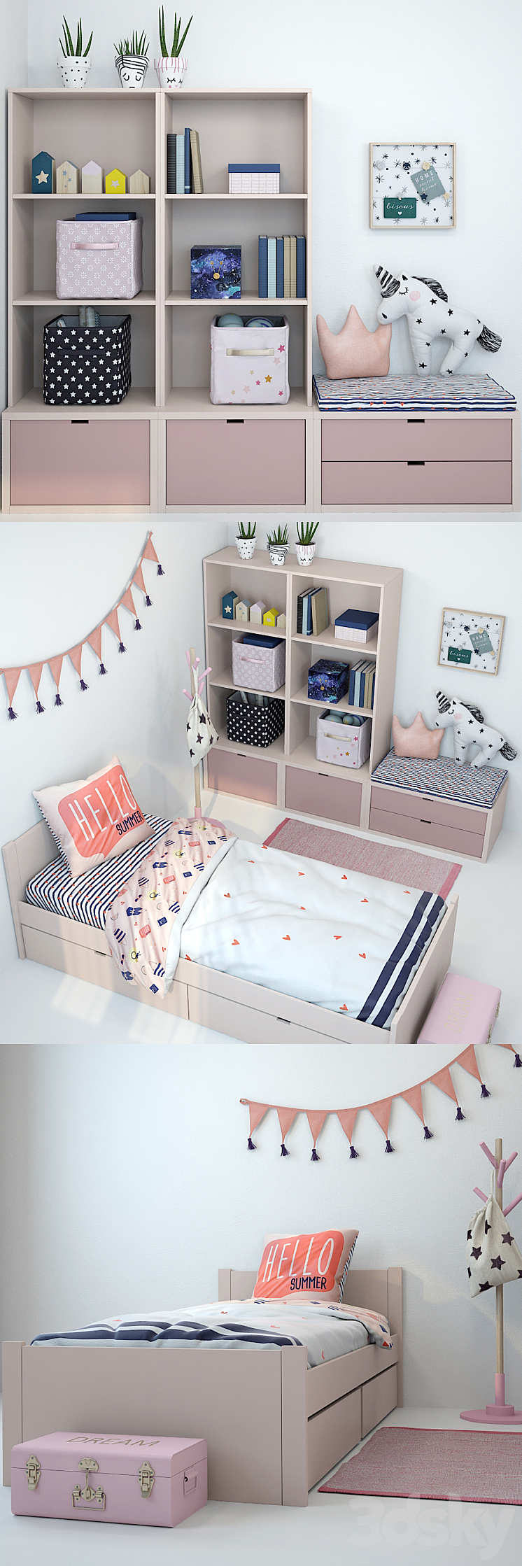 Children's furniture and accessories 11 3DS Max - thumbnail 2