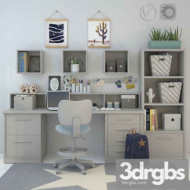 Childrens Furniture Asoral 03 3dsmax Download - thumbnail 1